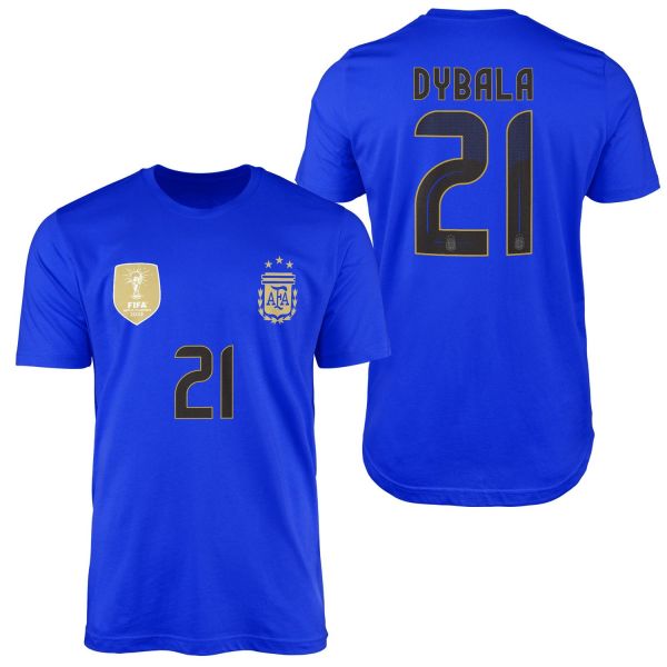 Paulo Dybala | Arjantin Copa America 2024 Forma Tişört XL - Mavi
