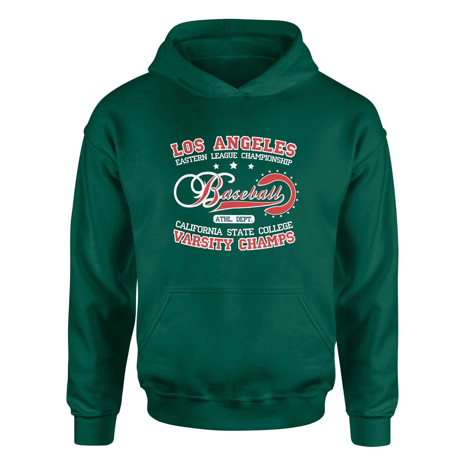 Los Angeles ELC Baseball Hoodie L - Nefti Yeşili