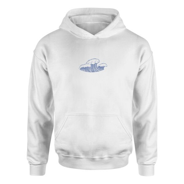 The Waves Hoodie S - Beyaz