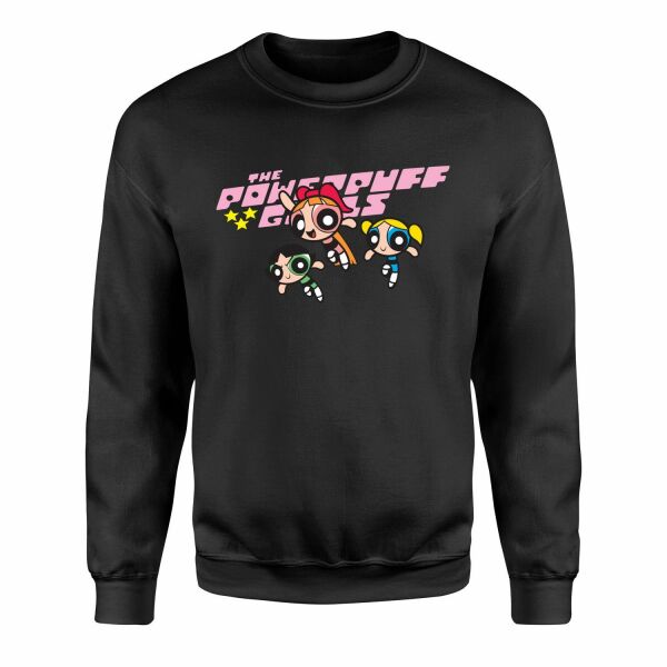 The Powerpuff Girls Sweatshirt XXL - Siyah