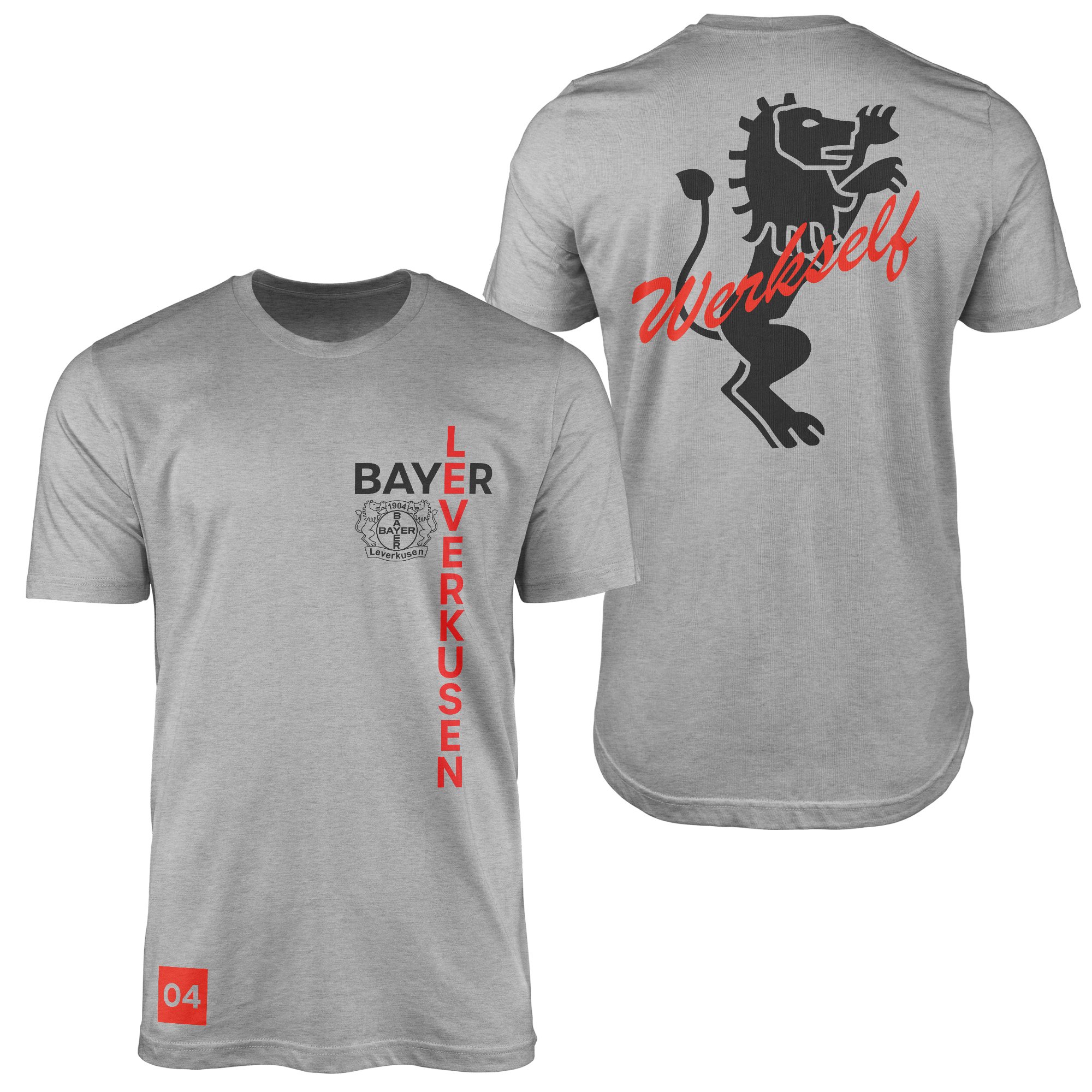 Bayer 04 Leverkusen Werkself Edition Tişört M - Gri