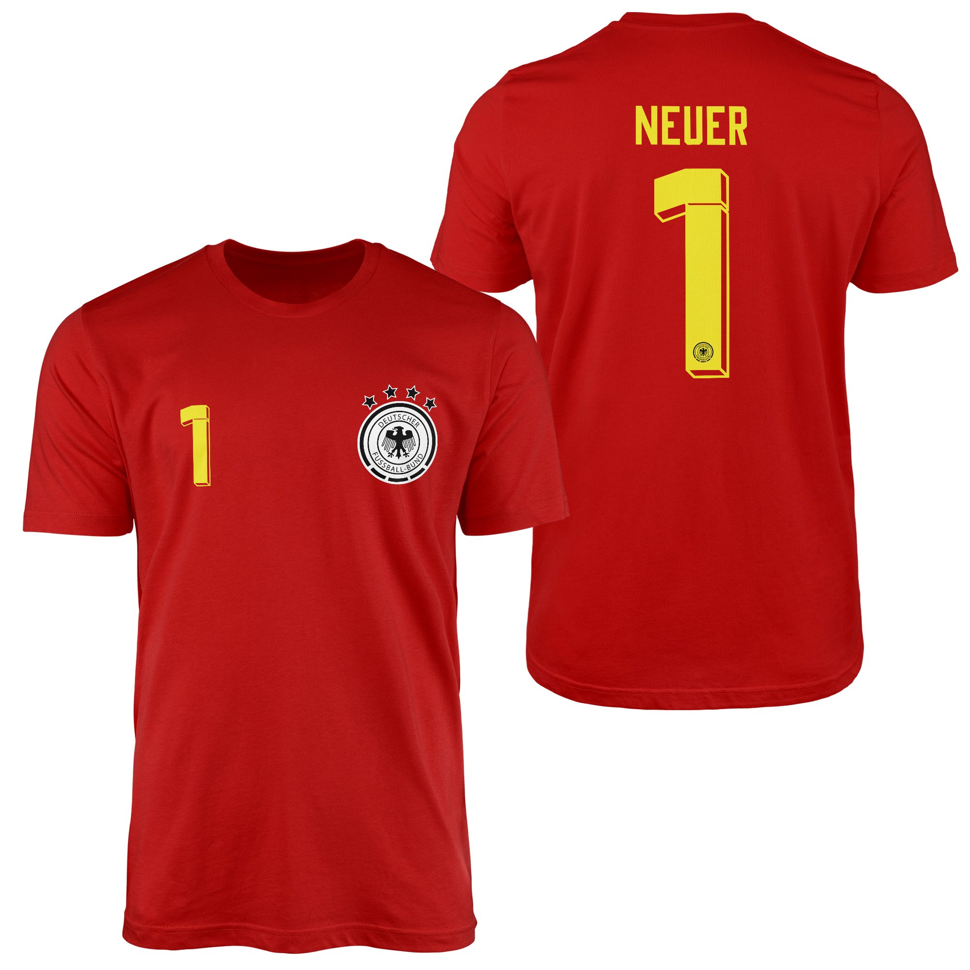 Manuel Neuer | Almanya 2024 Forma Tişört XXL - Kırmızı