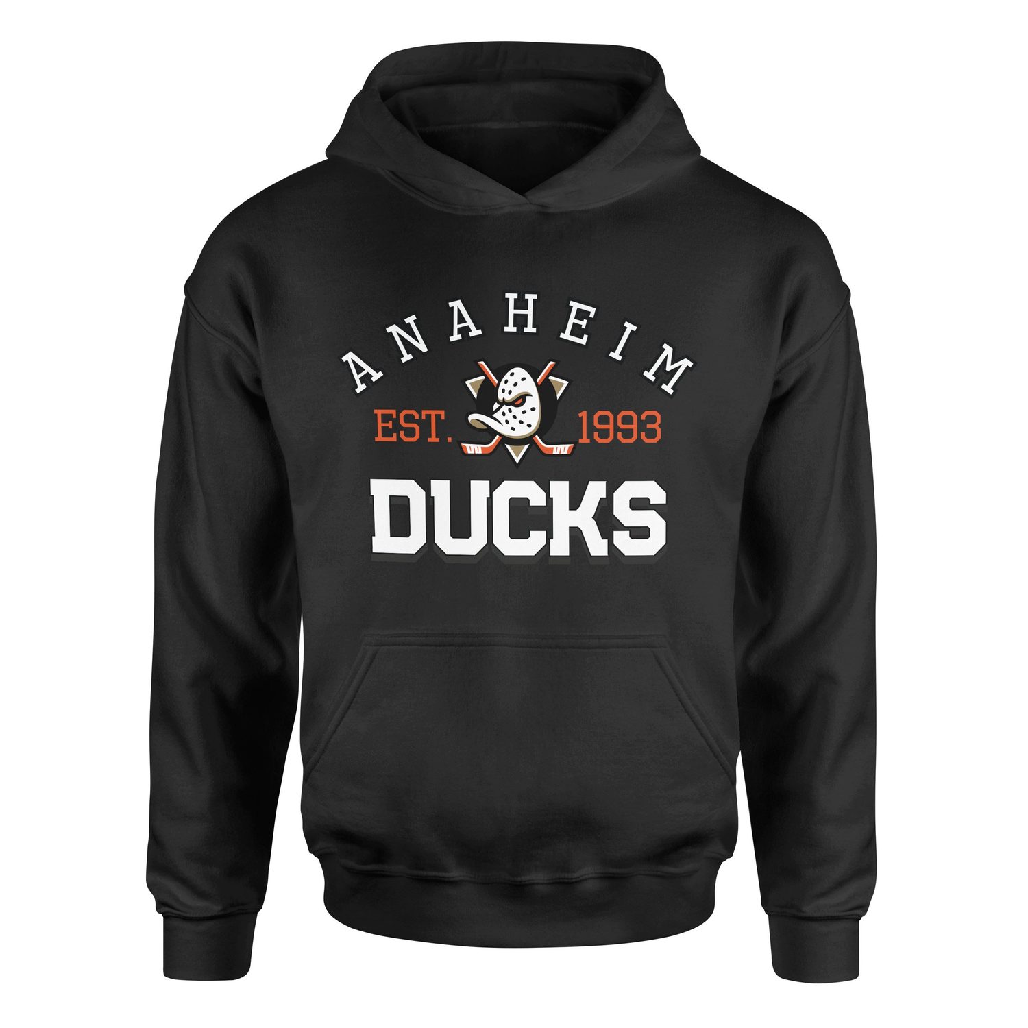 Anaheim Ducks EST. 1993 Hoodie XXL - Siyah
