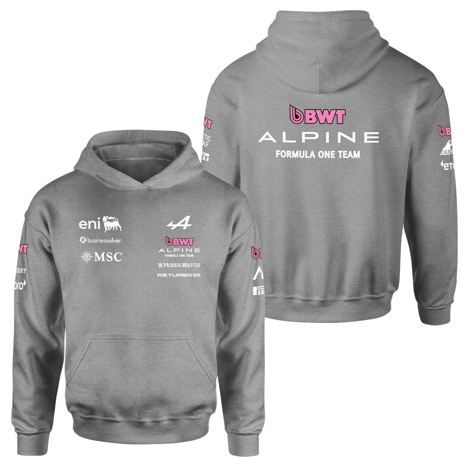 Alpine Racing 2026 Teamline Hoodie S - Gri | Alpine Racing Team Ürünleri