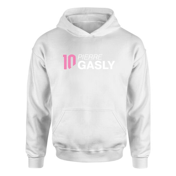Pierre Gasly 10 Hoodie M - Beyaz