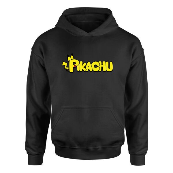 Pikachu Hoodie M - Siyah