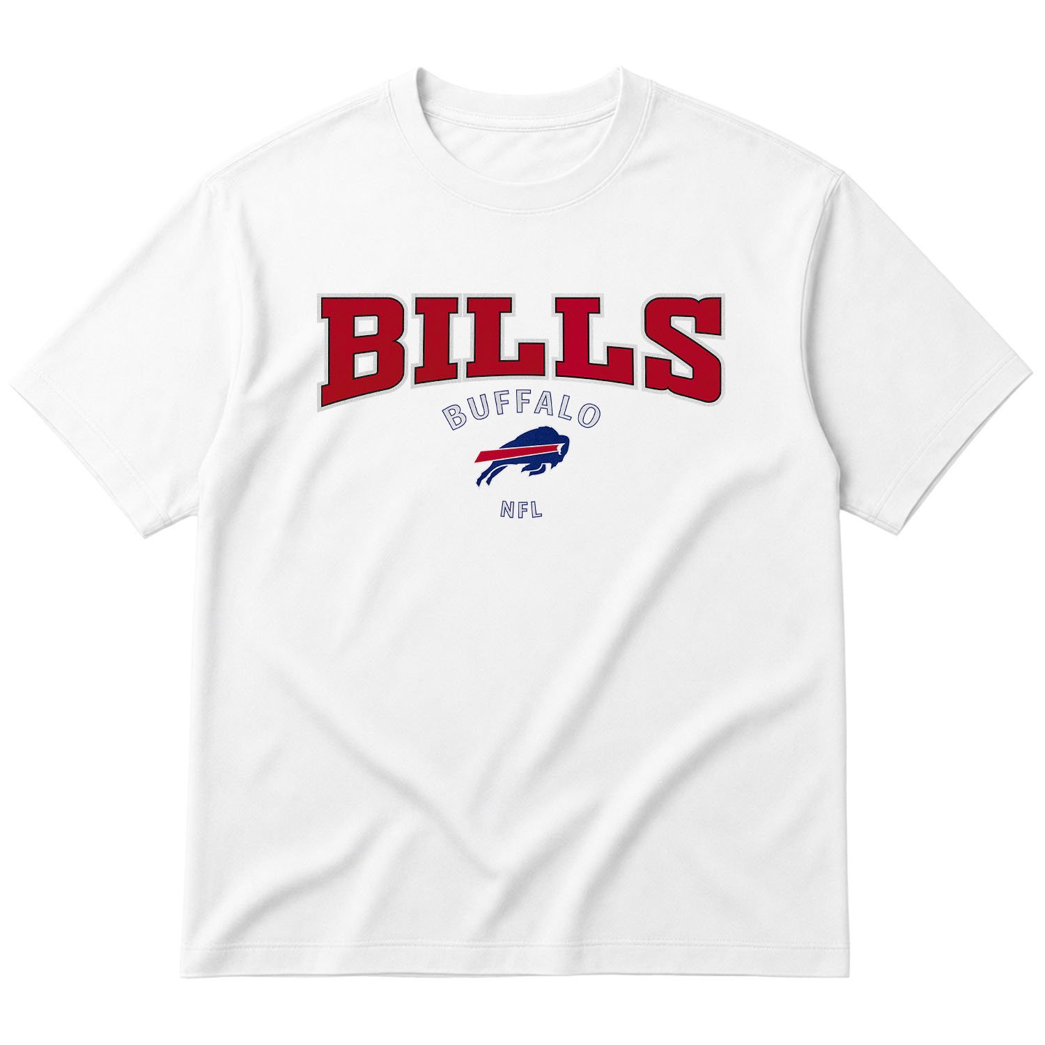 Buffalo Bills NFL Oversize Tişört L - Beyaz
