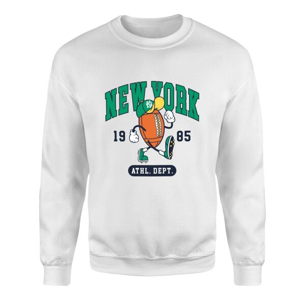 New York 1985 Sweatshirt L - Beyaz