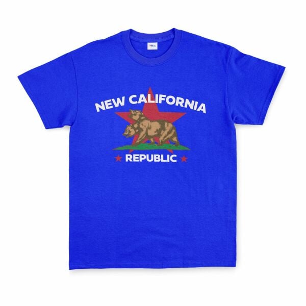 New California Republic Premium Tişört XL - Mavi