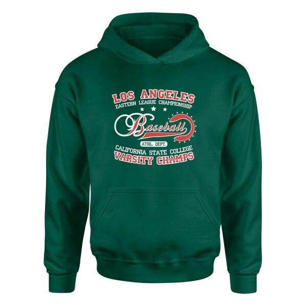 Los Angeles ELC Baseball Hoodie XL - Nefti Yeşili