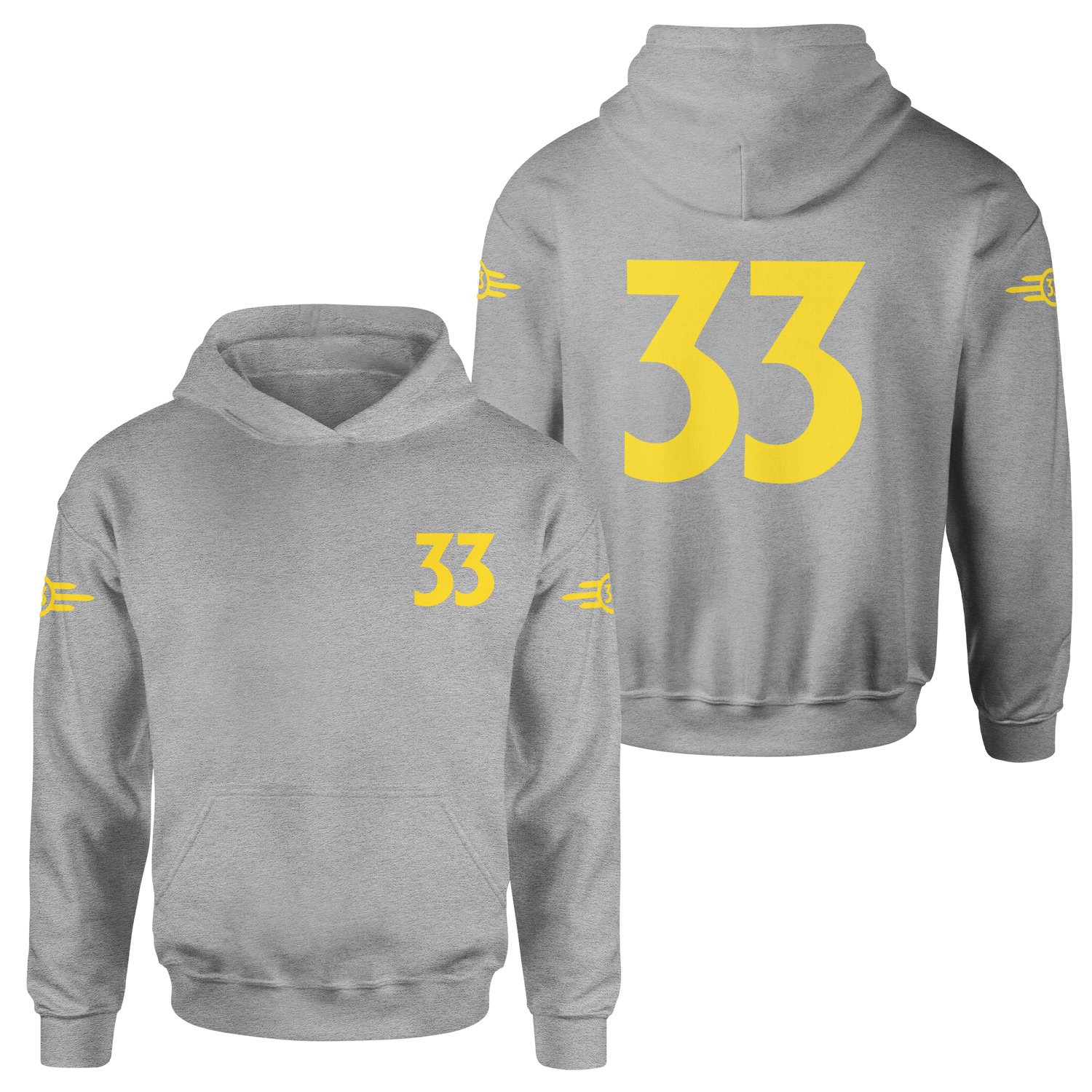 Vault 33 Dweller | Fallout Dweller Edition Hoodie XL - Gri