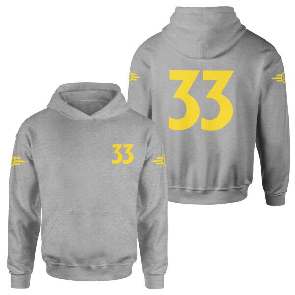 Vault 33 Dweller | Fallout Dweller Edition Hoodie XL - Gri