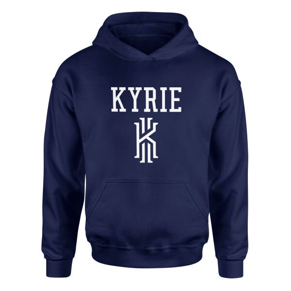 KYRIE Text Hoodie S - İndigo Mavisi
