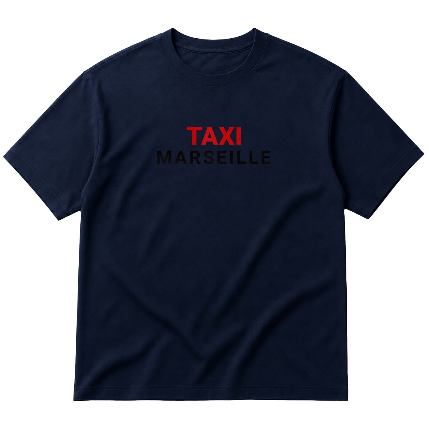 Taxi Marseille Oversize Tişört XL - İndigo Mavisi