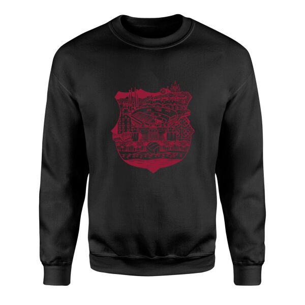 Barcelona City Sweatshirt L - Siyah