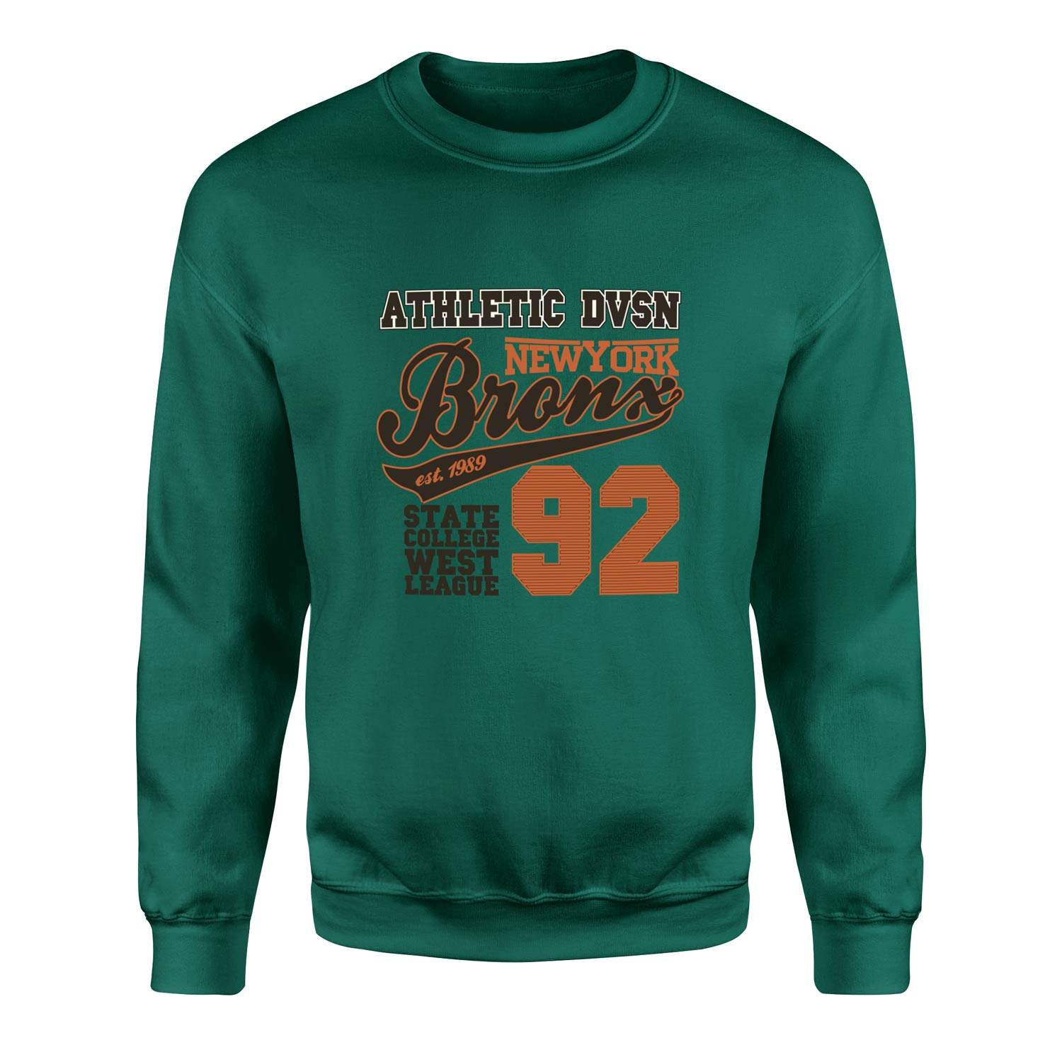 Athletic DVSN Bronx NY Sweatshirt S - Nefti Yeşili