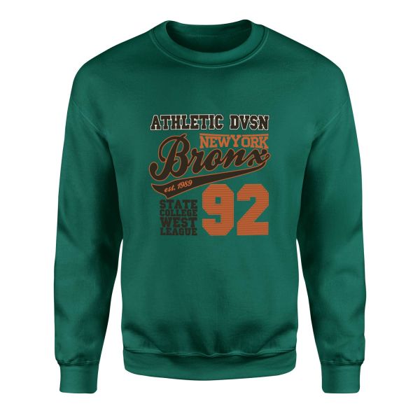 Athletic DVSN Bronx NY Sweatshirt S - Nefti Yeşili