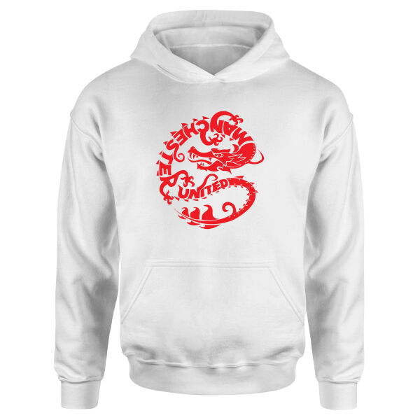 MANU Dragon Hoodie S - Beyaz