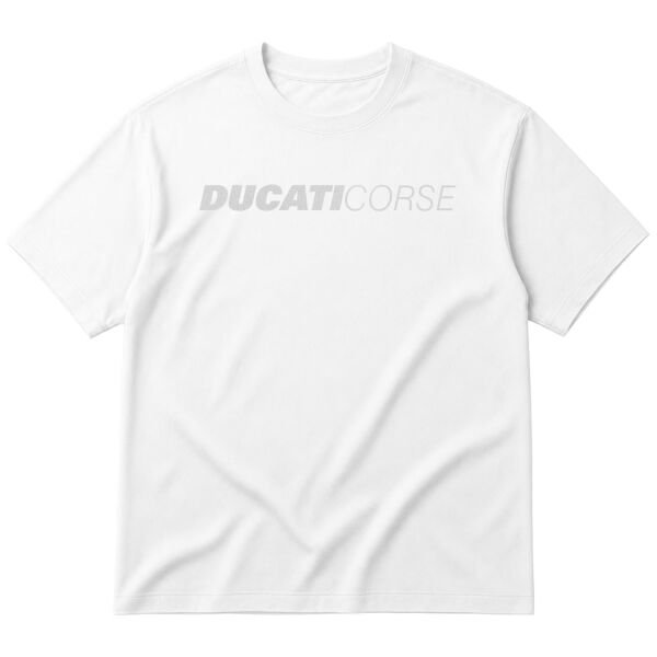 Ducati Corse Oversize Tişört XL - Beyaz