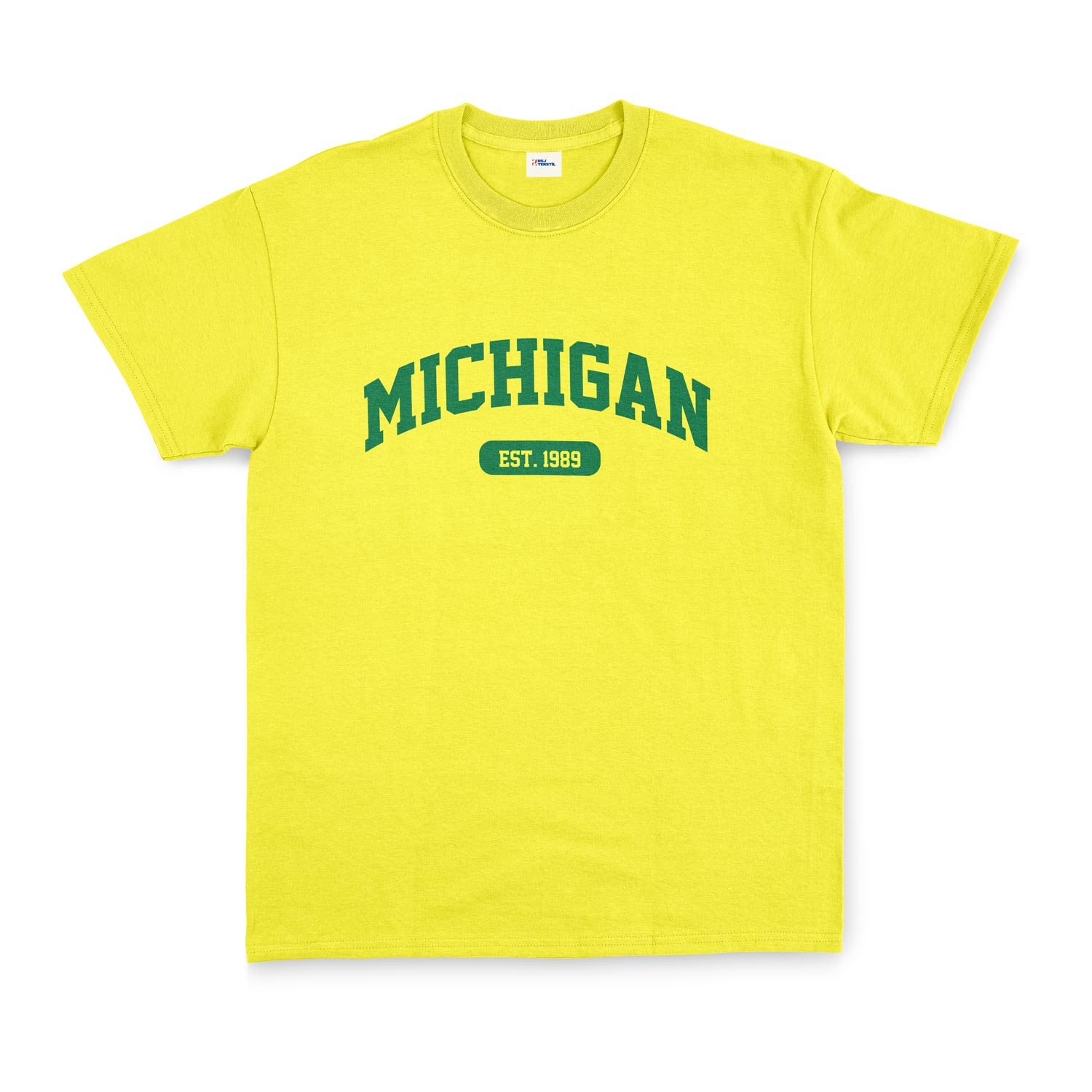 Michigan EST. 1989 Tişört M - Sarı