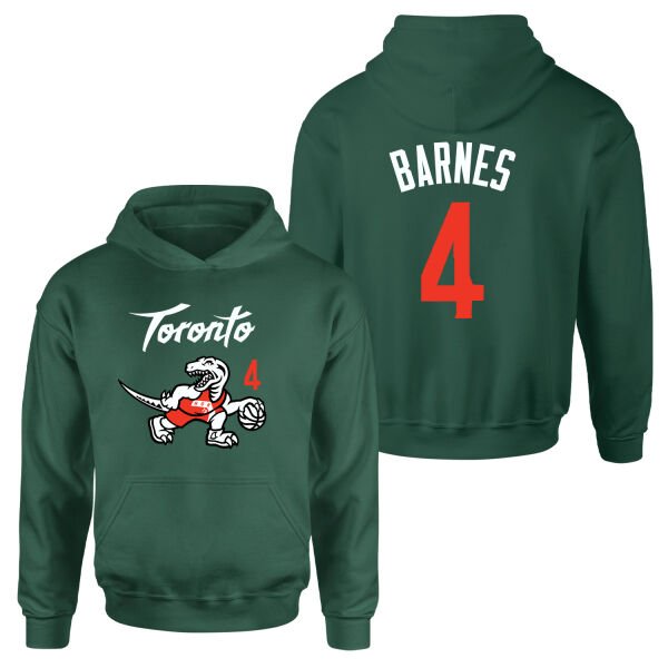 Scottie Barnes 4 City Edition Raptors Hoodie S - Nefti Yeşili