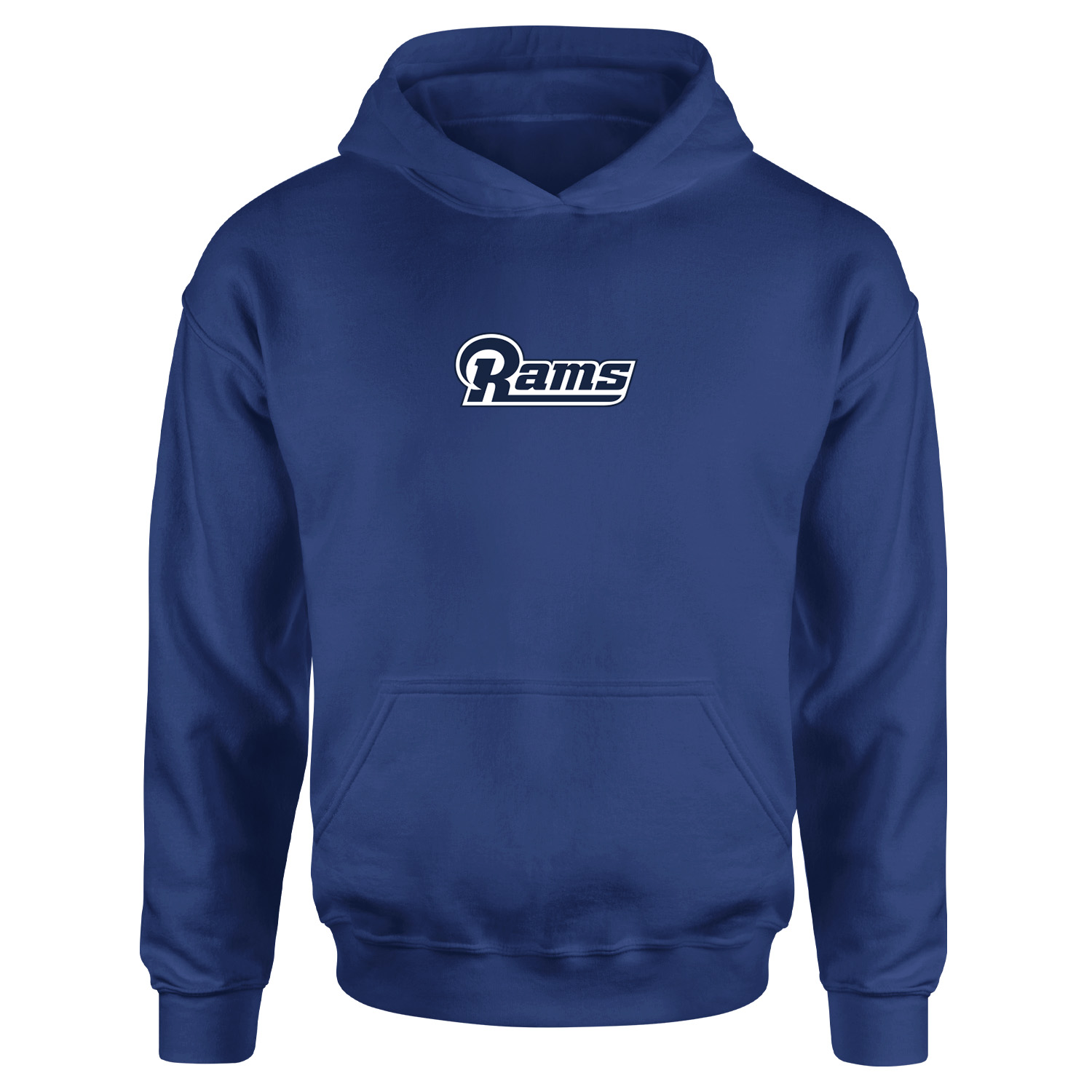 LA RAMS Vintage Iconic Hoodie M - İndigo Mavisi
