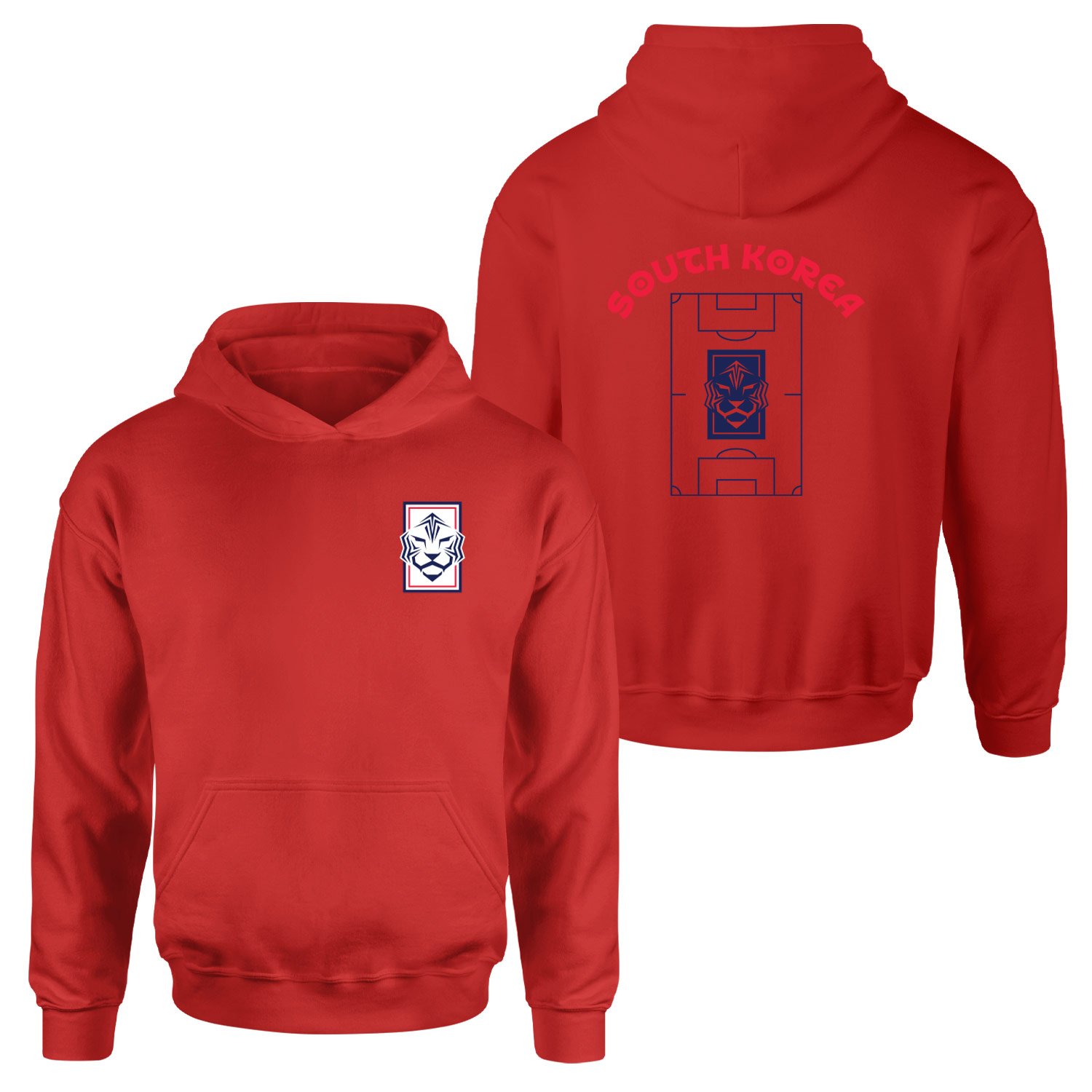 Güney Kore Dünya Kupası 2026 Hoodie XXL - Kırmızı