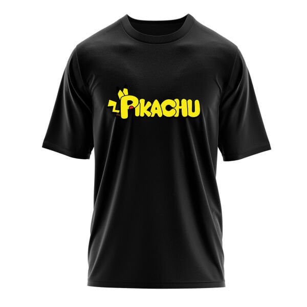 Pikachu Oversize Tişört M - Siyah