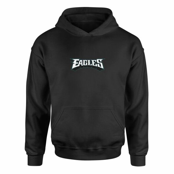 PHI EAGLES Iconic Hoodie L - Siyah