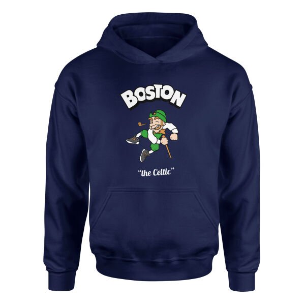 Celtics Cartoon Hoodie M - İndigo Mavisi