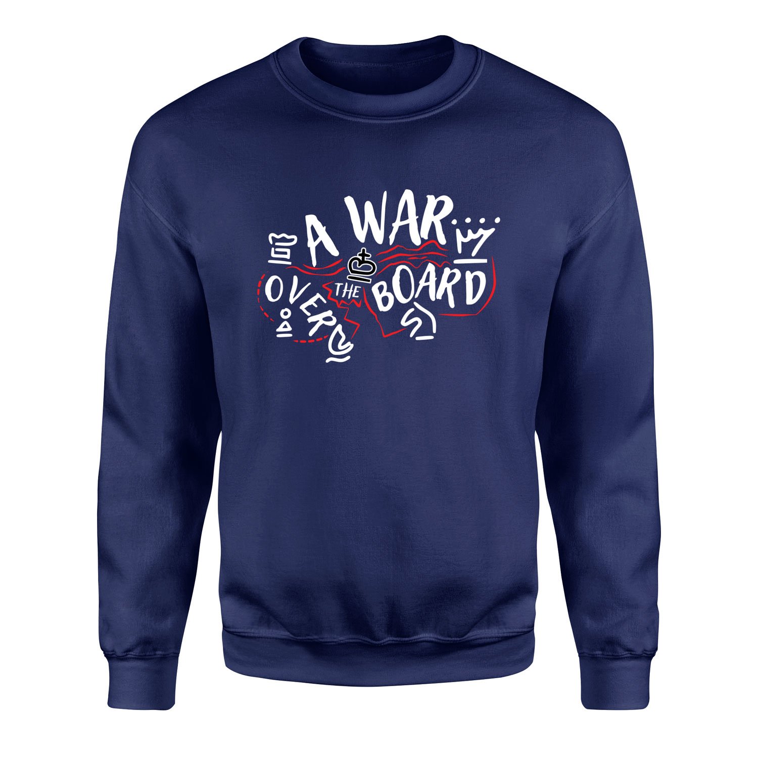 A War Over The Board Whites Sweatshirt M - İndigo Mavisi