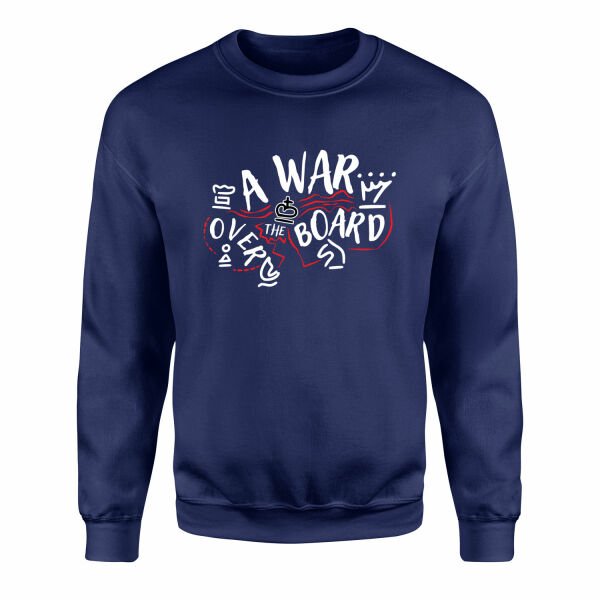 A War Over The Board Whites Sweatshirt M - İndigo Mavisi