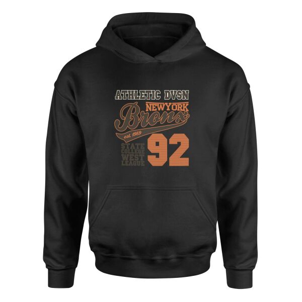 Athletic DVSN Bronx NY Hoodie XL - Siyah