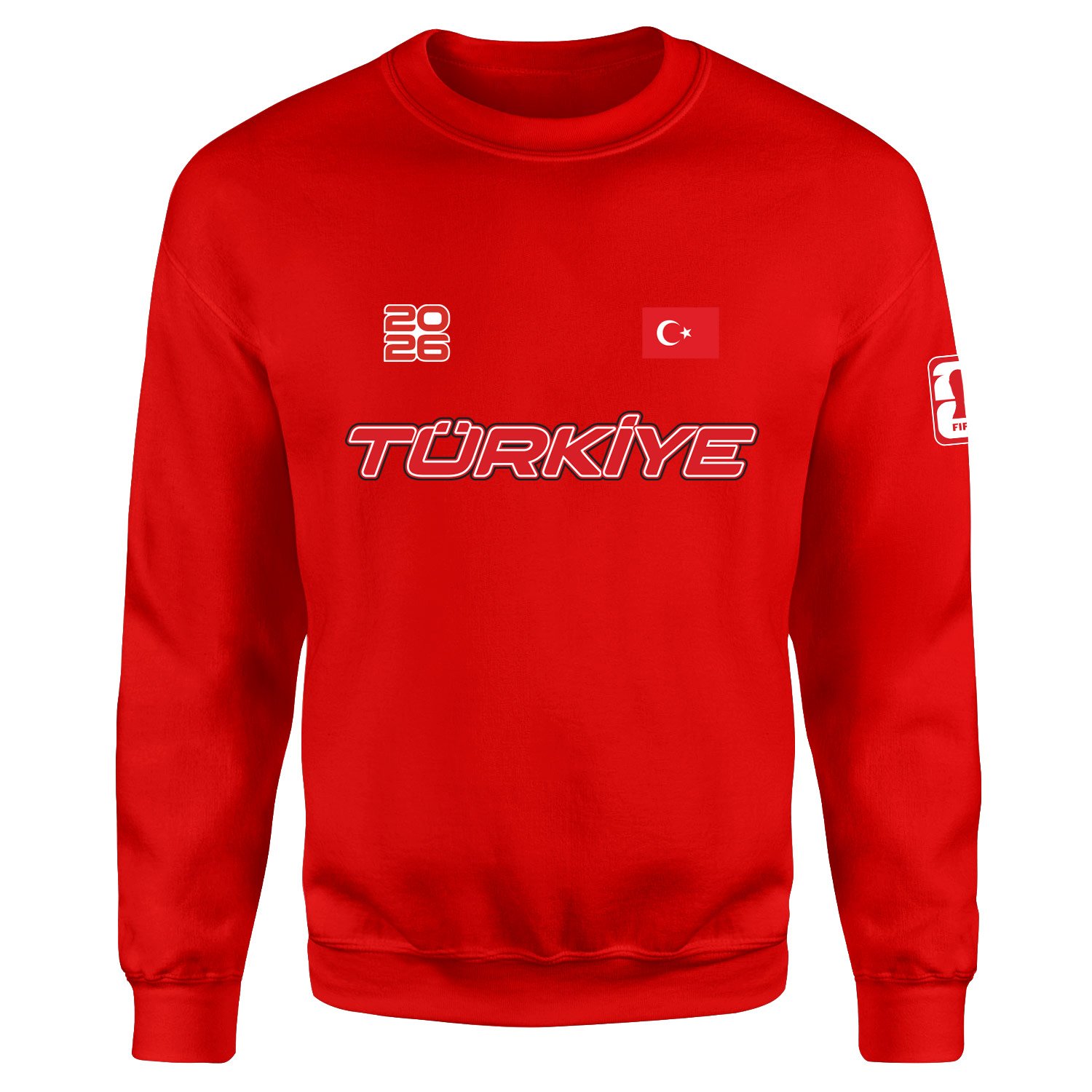 Türkiye 2026 Sweatshirt M - Kırmızı