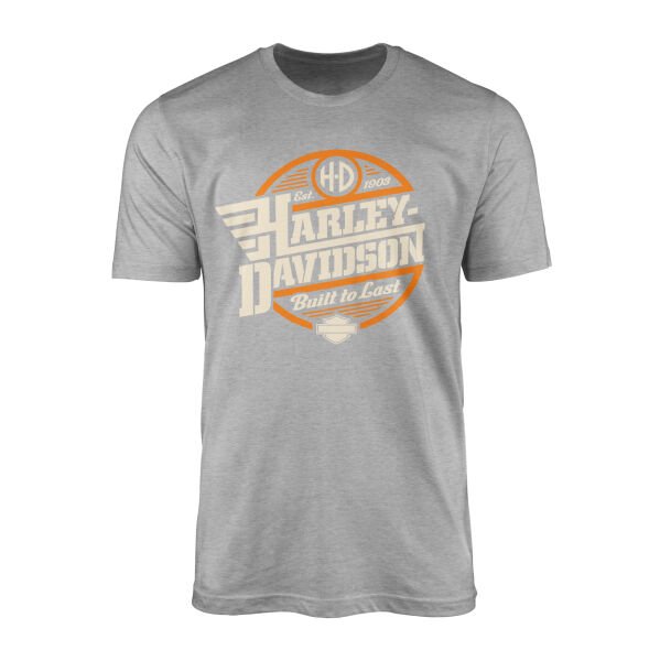 Harley-Davidson Built to Last Tişört XL - Gri