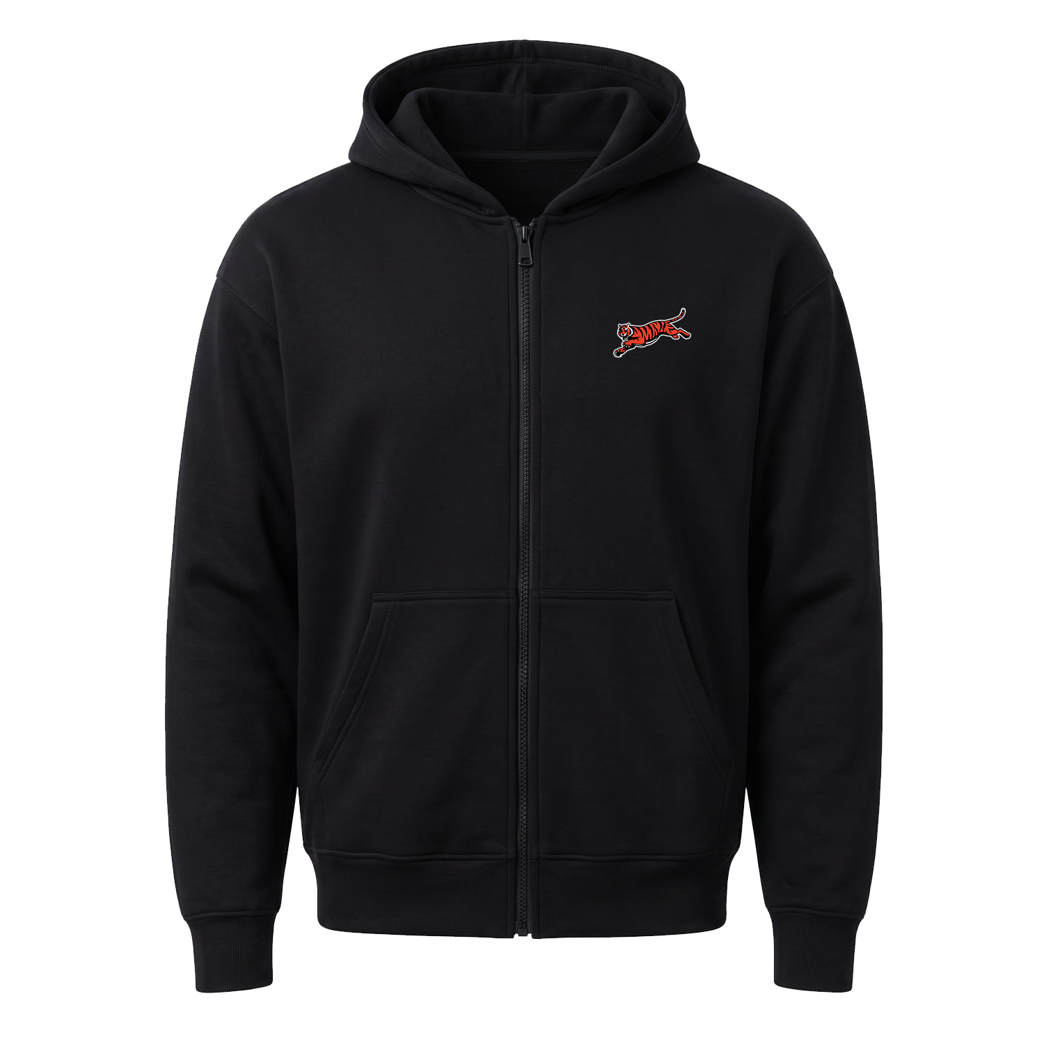 Cincinnati Bengals Tiger Fermuarlı Kapüşonlu Sweatshirt