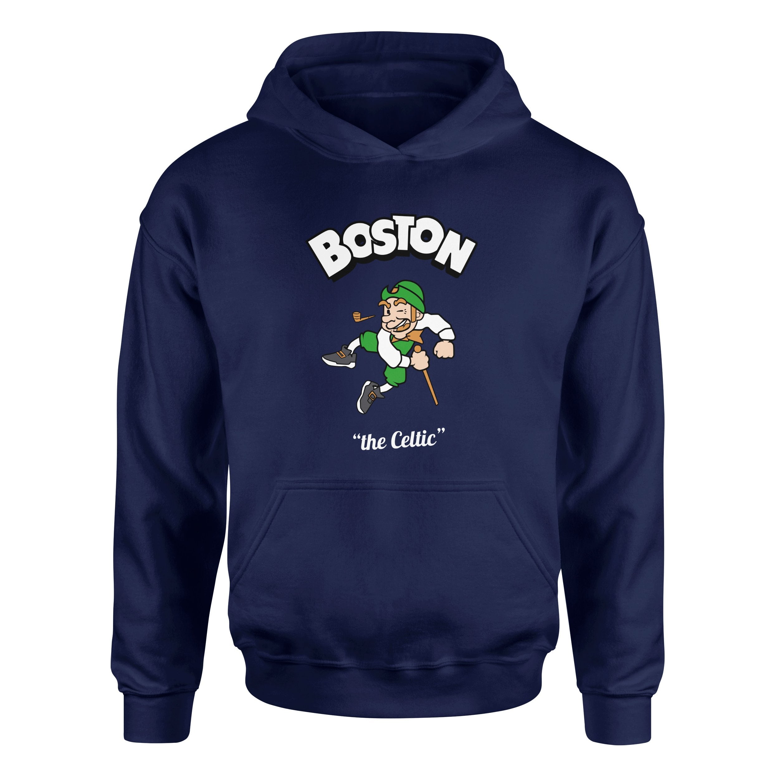 Celtics Cartoon Hoodie L - İndigo Mavisi