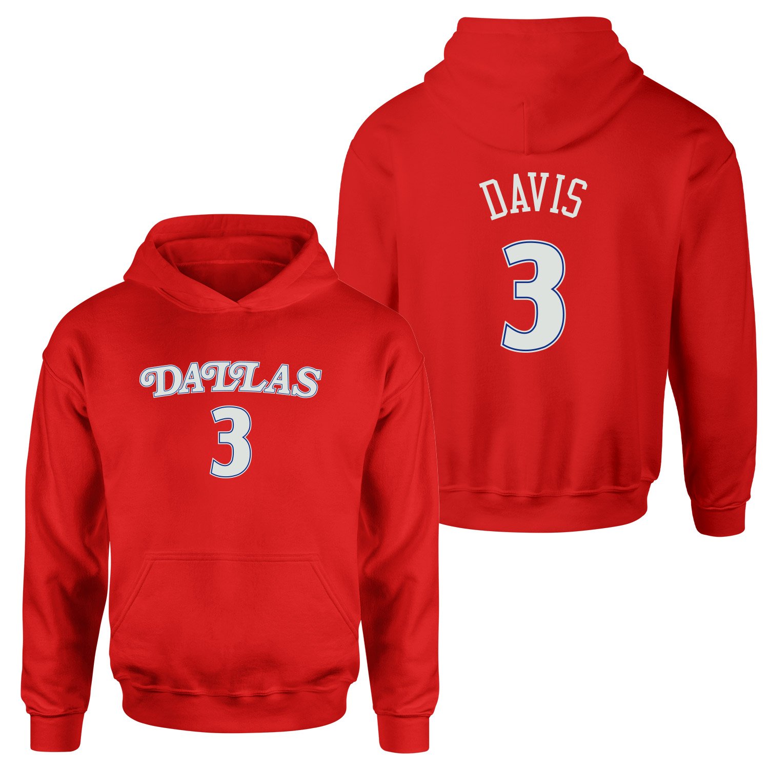 Anthony Davis 3 Dallas Forma Hoodie L - Kırmızı