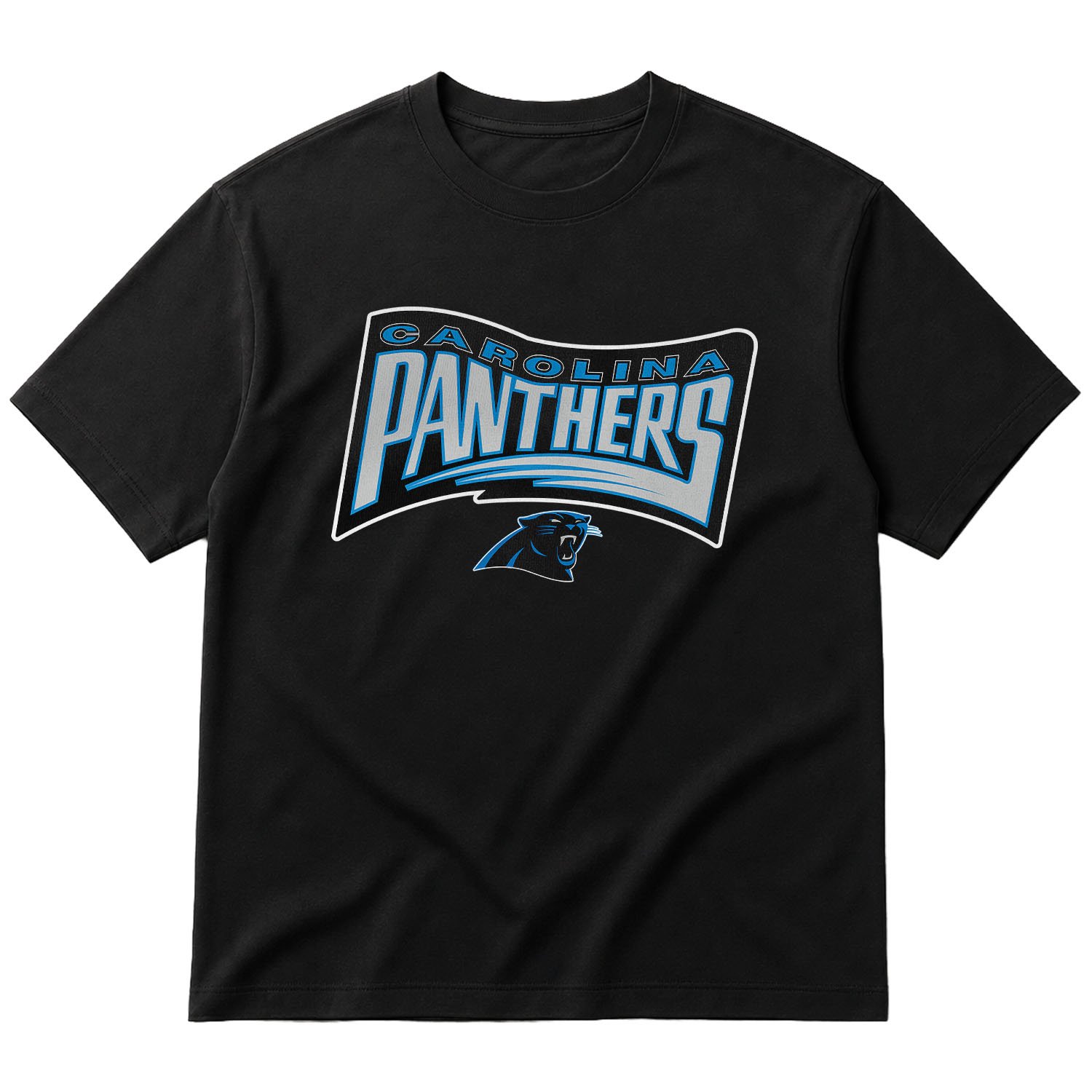 Carolina Panthers CP Oversize Tişört XL - Siyah