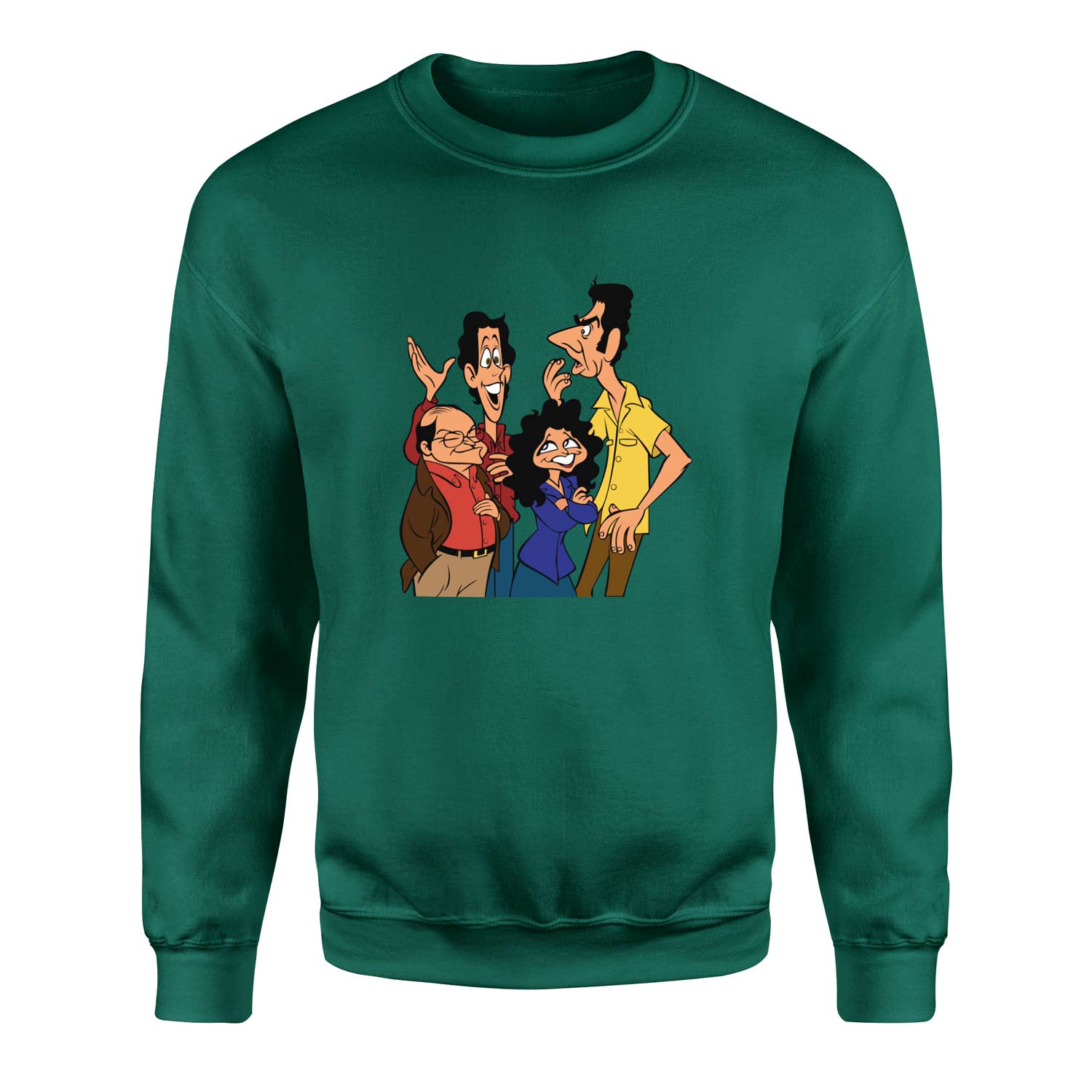 Friends of Seinfeld Sweatshirt S - Nefti Yeşili