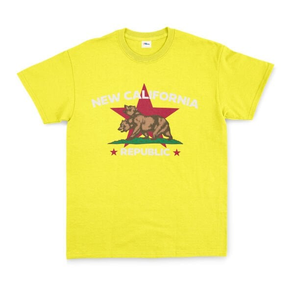 New California Republic Premium Tişört S - Sarı