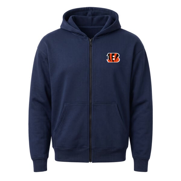 Cincinnati Bengals Fermuarlı Kapüşonlu Sweatshirt