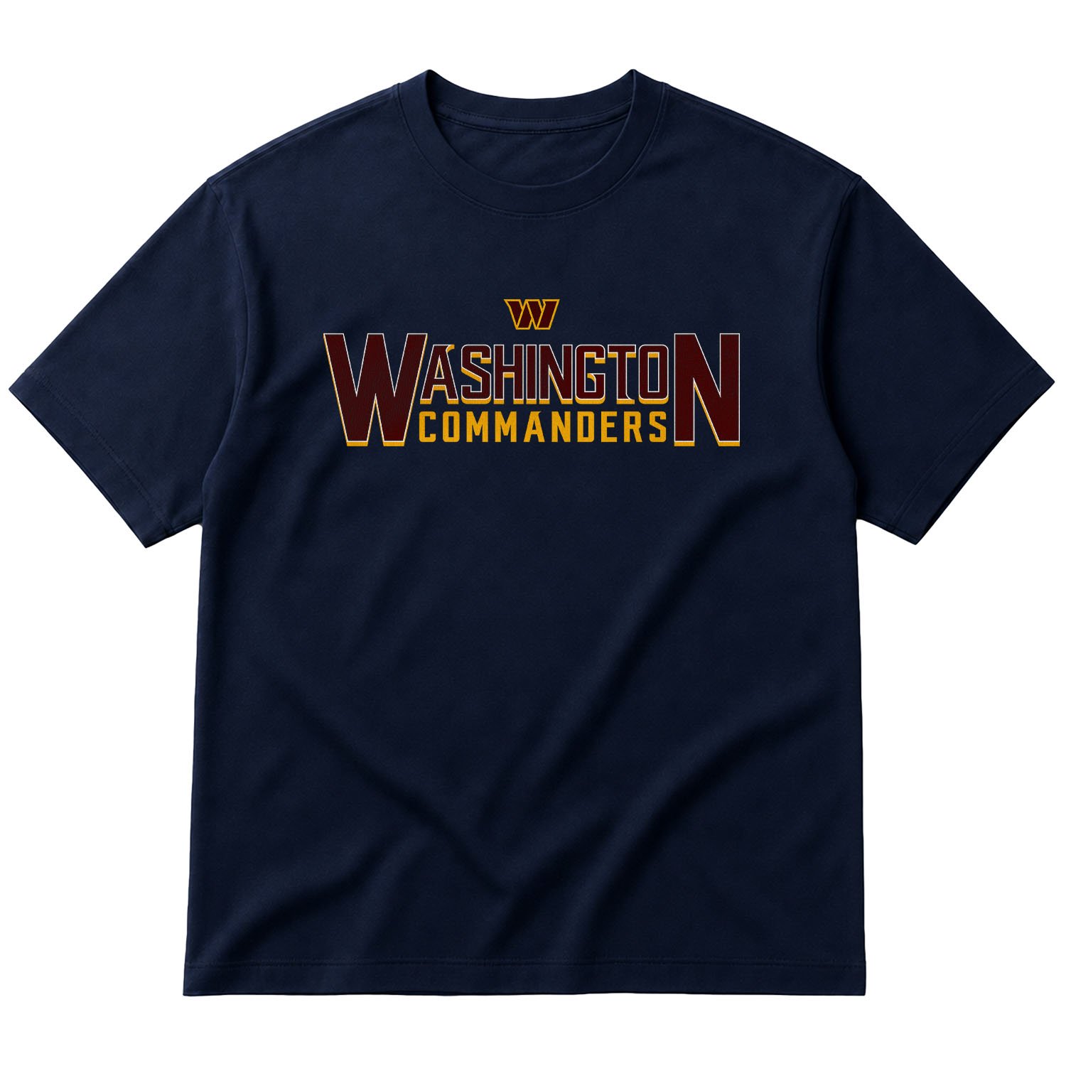 Washington Commanders | Burgundy & Gold Oversize Tişört M - İndigo Mavisi