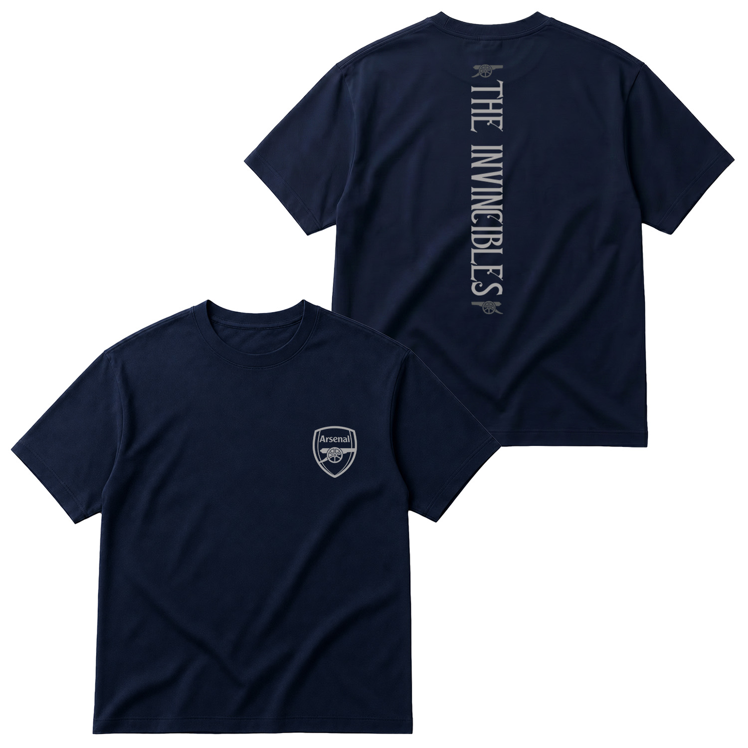 Arsenal Football Club | The Invincibles Oversize Tişört M - İndigo Mavisi