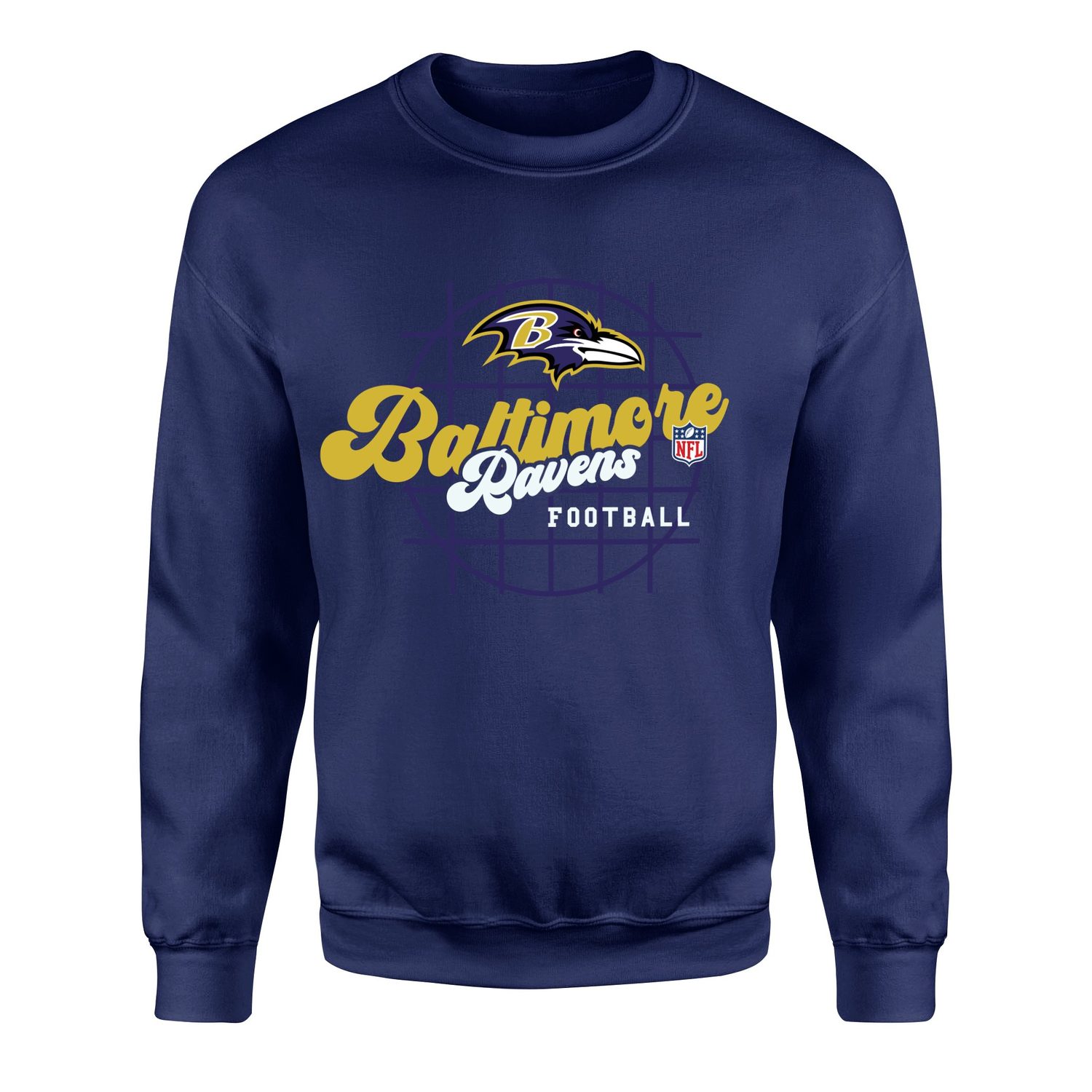 Baltimore Ravens Purple Thunder Sweatshirt S - İndigo Mavisi