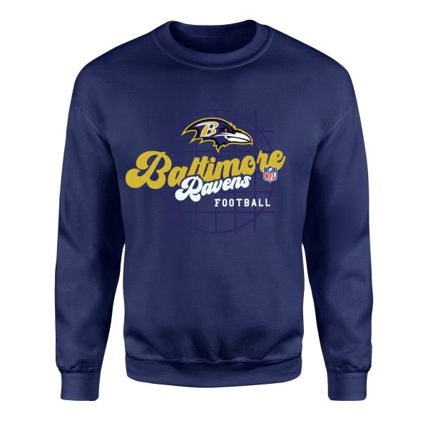 Baltimore Ravens Purple Thunder Sweatshirt S - İndigo Mavisi