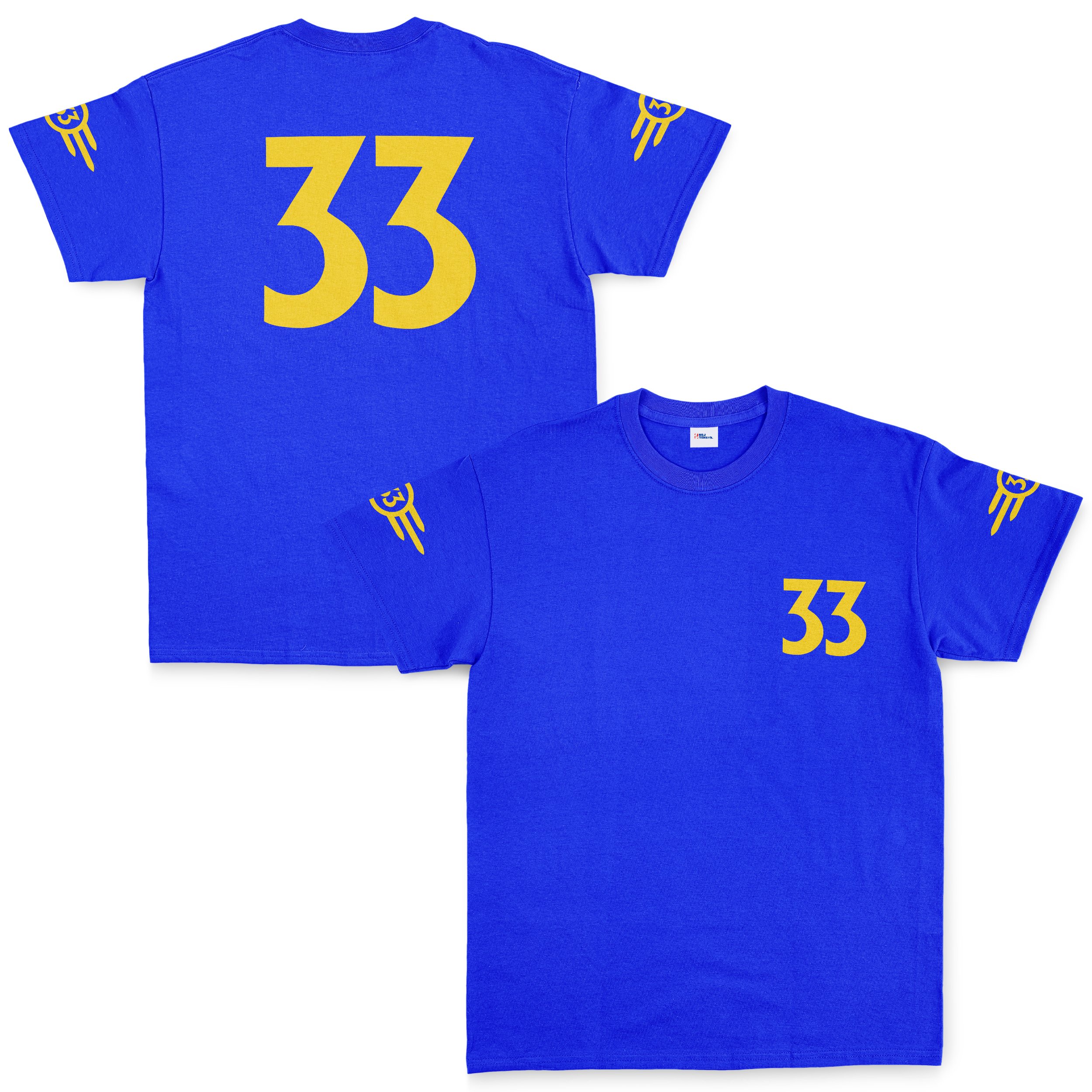 Vault 33 Dweller | Fallout Dweller Edition Tişört XXL - Mavi