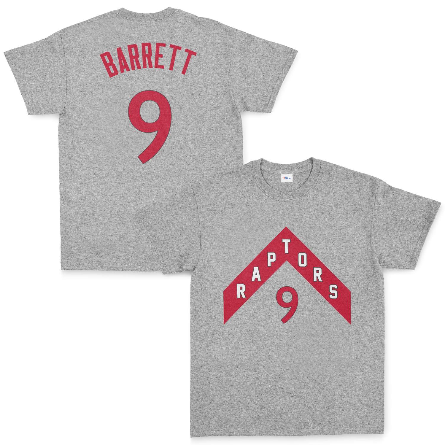 RJ Barrett 9 Raptors Jersey Tişört S - Gri