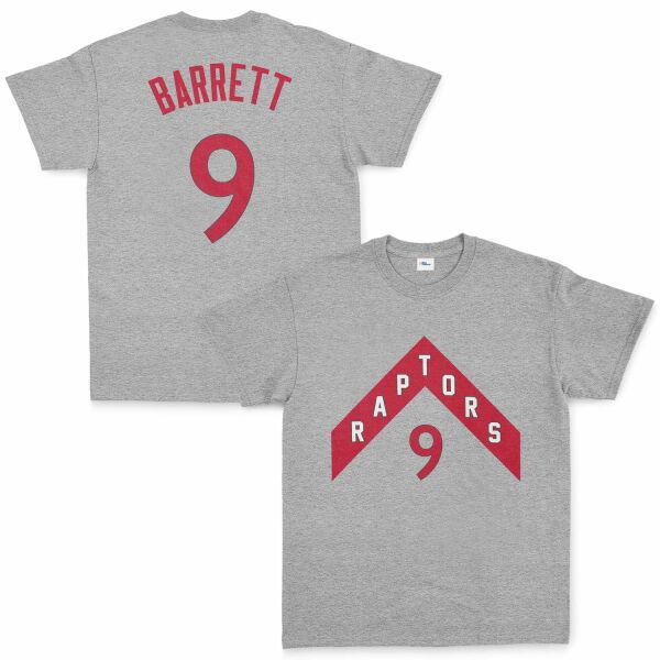 RJ Barrett 9 Raptors Jersey Tişört S - Gri