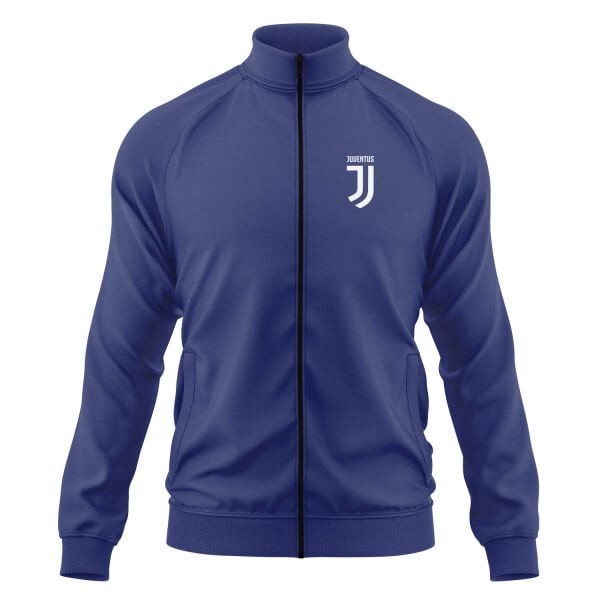 Juventus White Fermuarlı Sweatshirt S - İndigo Mavisi
